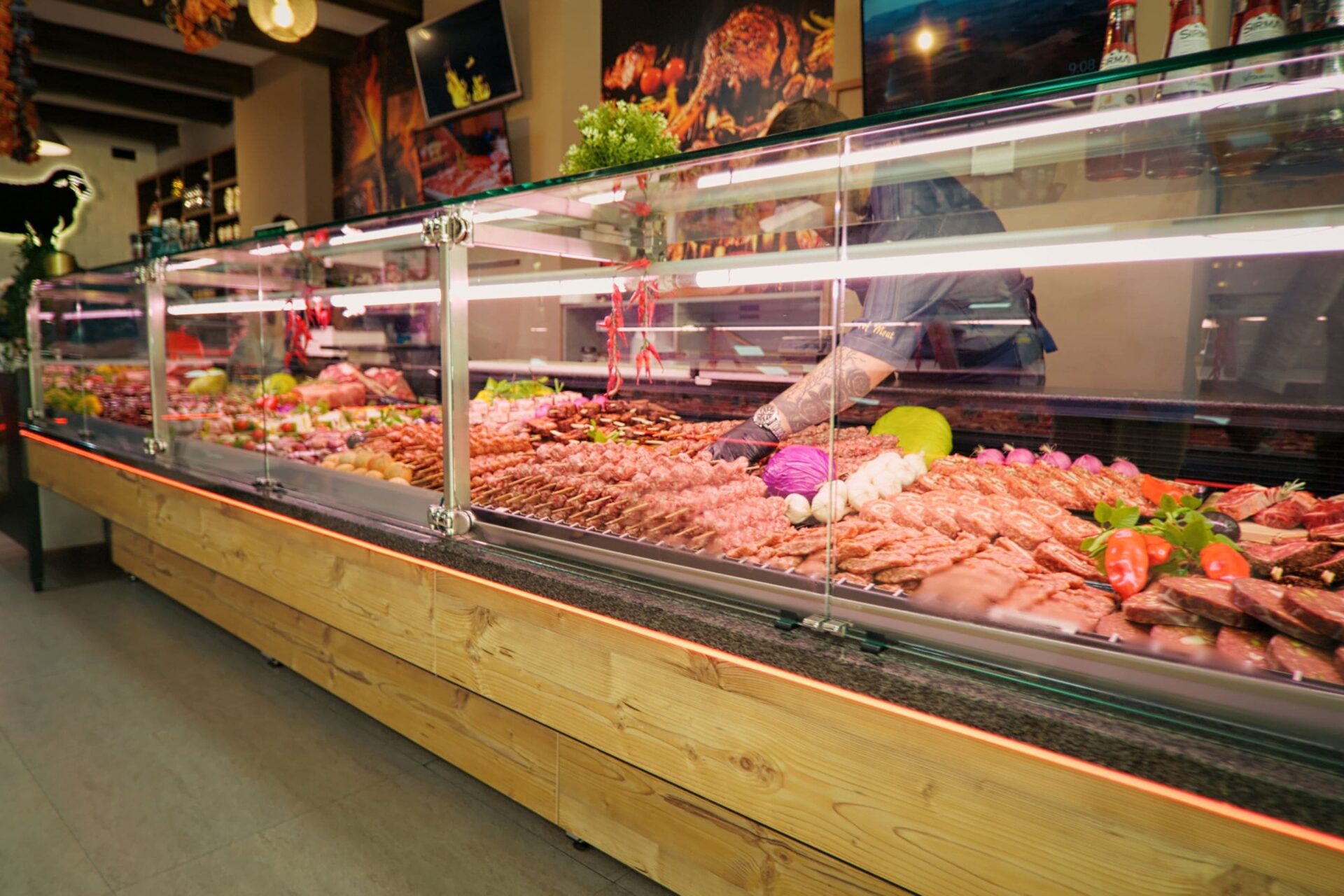 Eclairage dans les supermarchés et épiceries