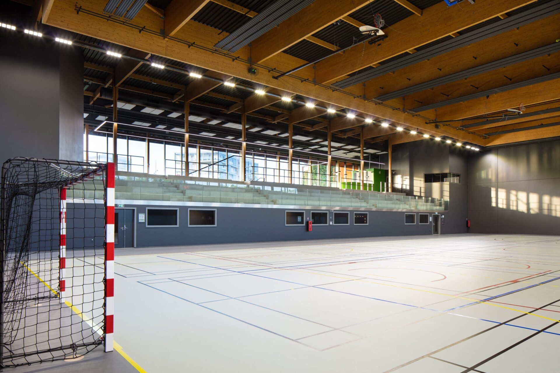 Eclairage du complexe sportif Ginko à Bordeaux
