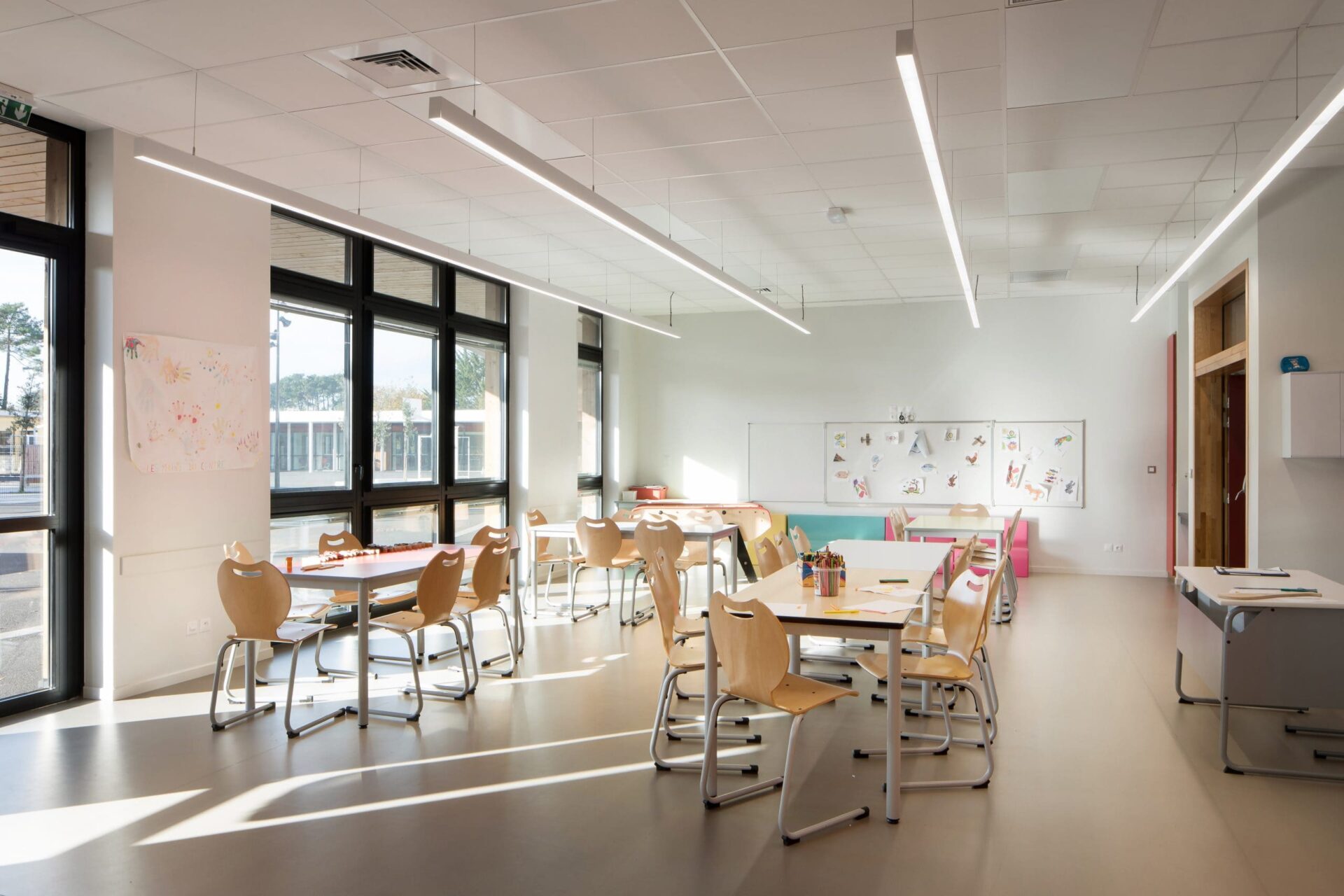 Eclairage Sylvania d'une salle de classe