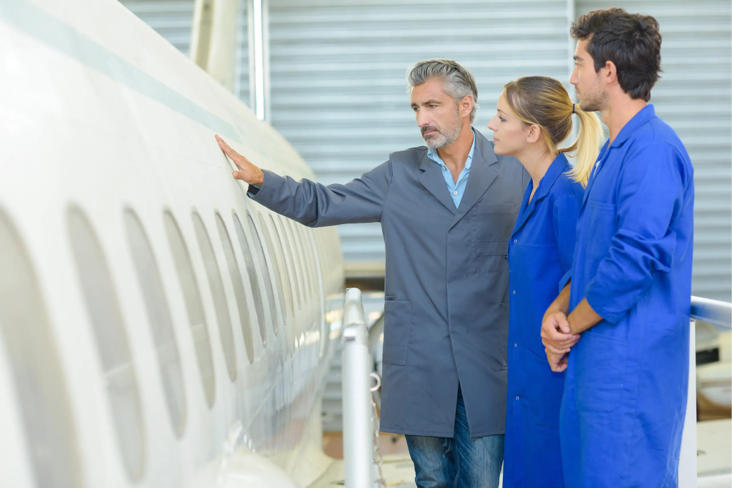 Peinture et inspection des avions