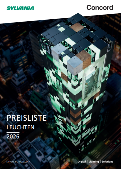 Preisliste_Leuchten_Titelbild_DE Sylvania Bruttopreisliste Leuchten Deutschland 2026